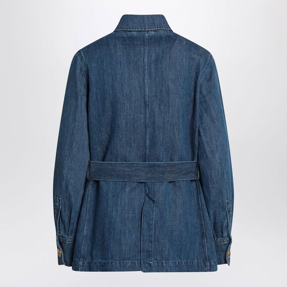 Valentino Women's Blue Denim Overshirt - Picture 2 of 2